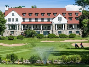 Golfers walk through the gardens and fairway of the Beaconsfield Golf Club in Pointe-Claire.