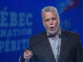 Quebec's reputation suffered in the charter of values debate last year, Premier Philippe Couillard said.