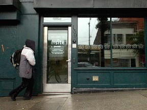 The InSite safe injection site on Hastings S.t in Vancouver.