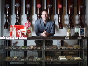 Dominique Brown, shown at a Chocolats Favoris, outlet in Quebec City in May, bought the company three years ago and decided to focus on the fondue market, developing a range of new flavours.