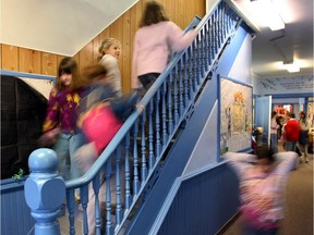 Students return to class at Howick Elementary.