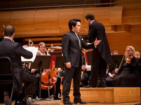 Tenor Keonwoo Kim takes first prize with bel canto athletics.