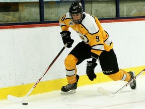 Undated photo of Joseph Veleno playing with the Lac St-Louis Lions. (Courtesy Kevin J. Raftery)