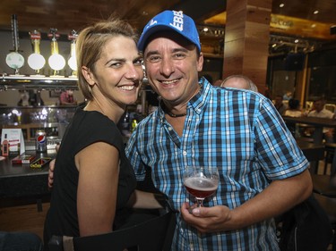 Musi-Cafe waitress Annie Larochelle and her fiance Daniel Guay at the resto-bar in Lac-Mgantic, Thursday July 02, 2015.  Their wedding will take in Musi-Cafe in April 2016.