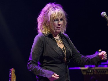 MONTREAL, QUE.: JULY 3, 2015 -- Singer-songwriter Lucinda Williams prepares to perform her opening number at the Salle Wilfrid-Pelletier of Place des Arts Friday, July 3, 2015 in Montreal as part of the Montreal International Jazz Festival. (John Kenney / MONTREAL GAZETTE)
