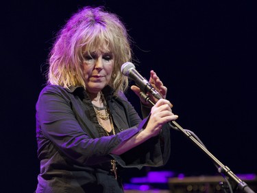 MONTREAL, QUE.: JULY 3, 2015 -- Singer-songwriter Lucinda Williams prepares to perform her opening number at the Salle Wilfrid-Pelletier of Place des Arts Friday, July 3, 2015 in Montreal as part of the Montreal International Jazz Festival. (John Kenney / MONTREAL GAZETTE)