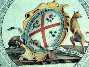 The original Montreal coat of arms.