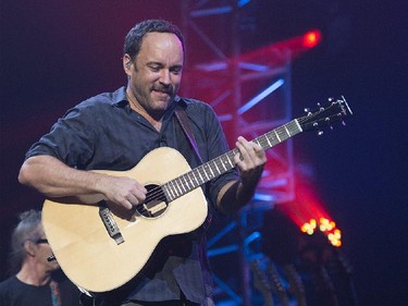 MONTREAL, QUEBEC, JULY 22, 2015:  Dave Matthews performs with his band in concert at the Bell Centre in Montreal, Wednesday, July 22, 2015. (Graham Hughes/Montreal Gazette)