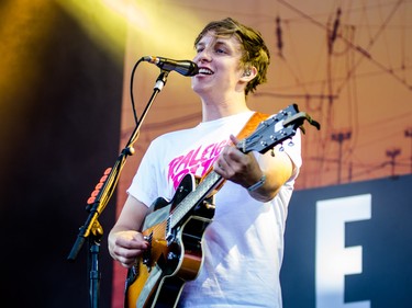 George Ezra performs on day one of the 2015 edition of the Osheaga Music Festival at Jean-Drapeau park in Montreal on Friday, July 31, 2015.