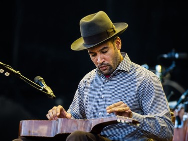 Ben Harper & The Innocent Criminals performs on the second day of the 2015 edition of the Osheaga music festival at Jean-Drapeau park in Montreal on Saturday, August 1, 2015.