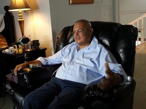 Former MUHC executive Arthur Porter speaks with a reporter at his home in Nassau, Bahamas in March 2013.
