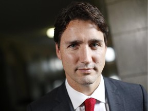 Liberal leader Justin Trudeau is photographed on Parliament Hill.