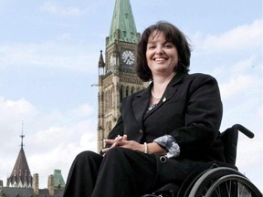 Quebec NDP MP Manon Perreault on Parliament Hill in 2011.