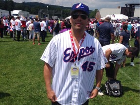 Montreal hip-hop artist Annakin Slayd was part of the ExposNation fan group in Cooperstown, N.Y., on July 26, 2015 for the Baseball Hall of Fame induction ceremony for former Expos pitcher Pedro Martinez.
