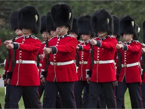 Guardsmen of the Canadian Grenadier Guards will march in Ste-Anne-de-Bellevue on Friday.