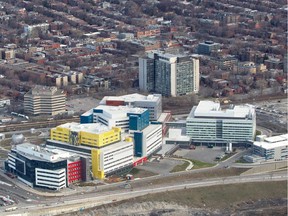 A view of the MUHC Glen Site hospital.