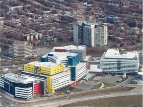 View of the MUHC Glen Site hospital.
