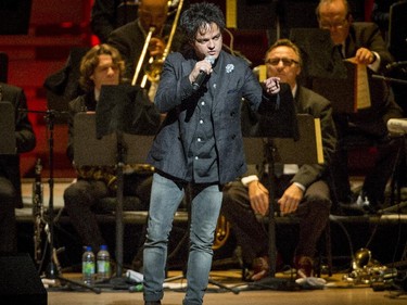 jazz-pop singer and songwriter Jamie Cullum performs during the opening number at Maison symphonique de Montréal during the Montreal International Jazz Festival in Montreal, on Wednesday, July 1, 2015.