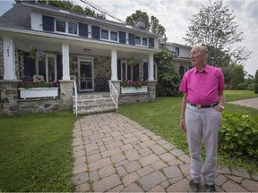 Former federal minister Marc Lalonde outside his house in Notre-Dame de l'Île-Perrot, his family's ancestral home.