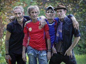 Eleven years after the death of his brother and bandmate, singer-guitarist Alex Soria, Carlos Soria (second from right) finds a form of redemption with the release of the Nils' second album. He's joined by Phil Psarakos, left, Jean Lortie and Mark Donato in the resurrection of one of the great Montreal rock bands of the 1980s.