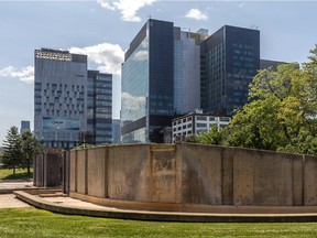 Viger Park in Montreal, on Thursday, July 16, 2015. The park and the Agora sculpture has been either ignored or vilified since it was inaugurated in 1984 and now finds itself defended by some of the leaders of Montreal's cultural scene, as well as urbanists, heritage activists and the family of the sculptor, Charles Daudelin who created it.