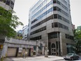 MONTREAL, QUE.: JULY 19, 2015 -- A view of the Maison Alcan complex on Stanley street in downtown Montreal on Sunday, July 19, 2015.  After being sold to new owners, part of the complex will be demolished to create space for a high-rise building. (Dario Ayala / Montreal Gazette)