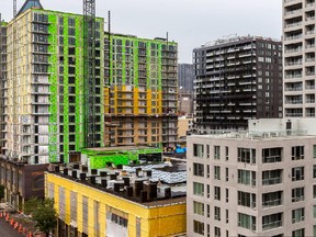 The view of Griffintown from the terrace at the Alt Hotel in Montreal, on Tuesday, July 21, 2015.