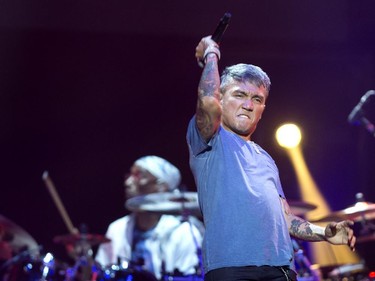 MONTREAL, QUE.: JULY 28, 2015 --  Arnel Pineda of Journey performs in concert at the Bell Center in Montreal,  July 28, 2015.    Christinne Muschi / MONTREAL GAZETTE)