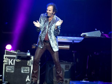 Jonathan Cain of Journey performs in concert at the Bell Centre in Montreal, July 28, 2015.
