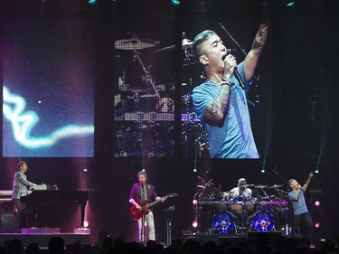 Journey performs in concert at the Bell Centre in Montreal, July 28, 2015.