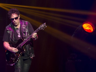 Neal Schon of Journey performs in concert at the Bell Centre in Montreal, July 28, 2015.