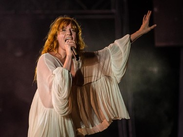 Florence Welch of Florence and the Machine perform on day one of the 2015 edition of the Osheaga Music Festival at Jean-Drapeau Park in Montreal on Friday, July 31, 2015.