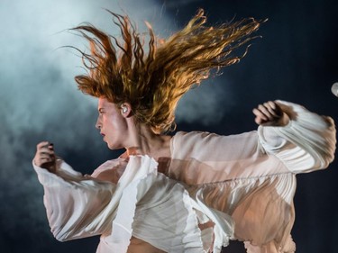 Florence Welch of Florence and the Machine perform on day one of the 2015 edition of the Osheaga Music Festival at Jean-Drapeau Park in Montreal on Friday, July 31, 2015.