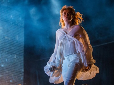 Florence Welch of Florence and the Machine perform on day one of the 2015 edition of the Osheaga Music Festival at Jean-Drapeau Park in Montreal on Friday, July 31, 2015.