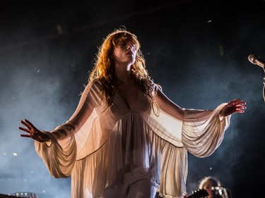 Florence Welch of Florence and the Machine performs on Day 1 of the 2015 edition of the Osheaga Music and Arts Festival at Parc Jean-Drapeau in Montreal on Friday, July 31, 2015.