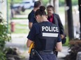 Police investigators in Montreal.