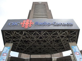 The Radio-Canada CBC building is seen Wednesday, June 5, 2013 in Montreal.
