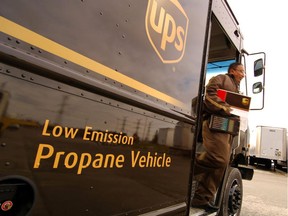 UPS has converted one-third of its Canadian trucks to propane in the past few years.