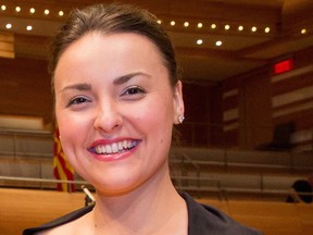 Soprano France Bellemare will sing her part from L'Amico Fritz with tenor Benito Rodriguez at Wednesday's CVAI festival gala.