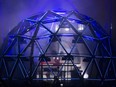 MONTREAL, QUE.: AUGUST 14, 2015 --  Deadmau5 performs inside his geodesic dome at IleSoniq in Montreal, on Friday, August 14, 2015. (Peter McCabe / MONTREAL GAZETTE)