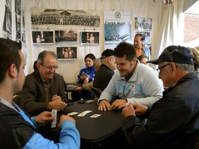 Scopa is played at the 2014 Montreal Italian Week.