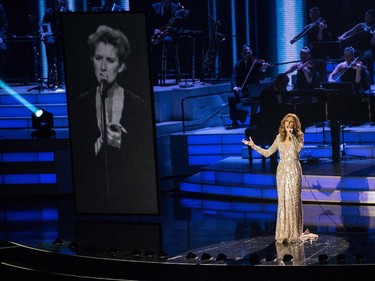 Céline Dion performs at The Colosseum at Caesars Palace on Thursday, Aug. 27, 2015, in Las Vegas.