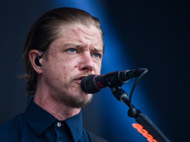 Paul Banks of the band Interpol performs on the second day of the 2015 edition of the Osheaga music festival at Jean-Drapeau park in Montreal on Saturday, August 1, 2015.