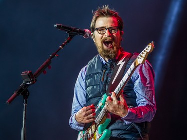 Rivers Cuomo of Weezer performs on the second day of the 2015 edition of the Osheaga music festival at Parc Jean-Drapeau in Montreal on Saturday, August 1, 2015.