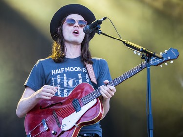 James Bay performs on the third day of the 2015 edition of the Osheaga music festival at Parc Jean-Drapeau in Montreal on Sunday, August 2, 2015.