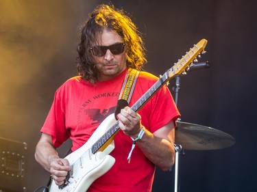 MONTREAL, QUE.: AUGUST 2, 2015 -- Adam Granduciel of the band The War on Drugs performs on the third day of the 2015 edition of the Osheaga music festival at Jean-Drapeau park in Montreal on Sunday, August 2, 2015.
