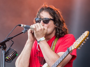 MONTREAL, QUE.: AUGUST 2, 2015 -- Adam Granduciel of the band The War on Drugs performs on the third day of the 2015 edition of the Osheaga music festival at Jean-Drapeau park in Montreal on Sunday, August 2, 2015.