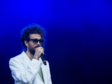 Alex Ebert of Edward Sharpe and the Magnetic Zeros performs on the third day of the 2015 edition of the Osheaga music festival at Jean-Drapeau park in Montreal on Sunday, August 2, 2015.