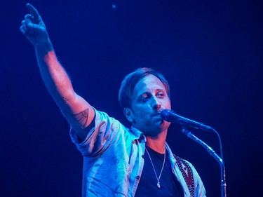 Dan Auerbach of the band The Black Keys performs on the third day of the 2015 edition of the Osheaga music festival at Jean-Drapeau park in Montreal on Sunday, August 2, 2015.