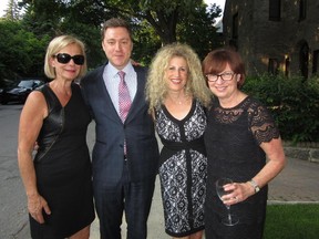 From left to right: Nadia Alberga, Paul Karwatsky, Linda Smith and Marsha Becker at a June 18 fundraiser for the Miriam Foundation. The Miriam Foundation helps people with autism spectrum disorders and intellectual disabilities to lead fulfilling lives.